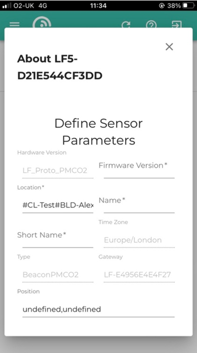 Sensor Details